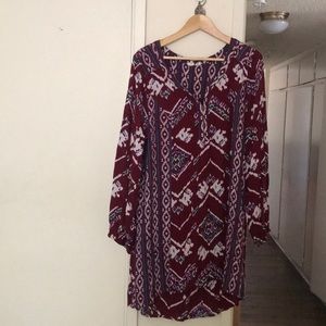 Aztec print dress